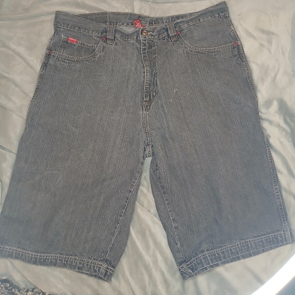 Fubu Men's Gray Denim Shorts Jerorts